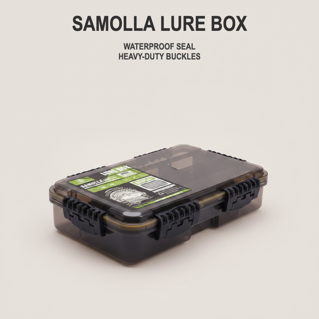 Samolla Heavy-Duty Waterproof Lure & Tackle Storage Box for Expedition Anglers