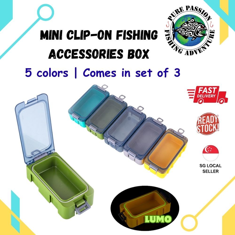Waterproof Clip-On Tackle Box (3-Pack)