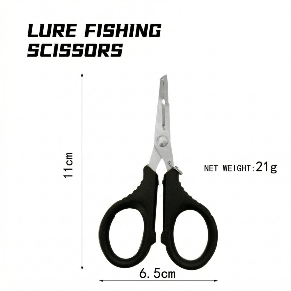 Split Ring Opener Scissors Stainless Steel Cutter Tool Plier Fishing Line Leader Hook Remover