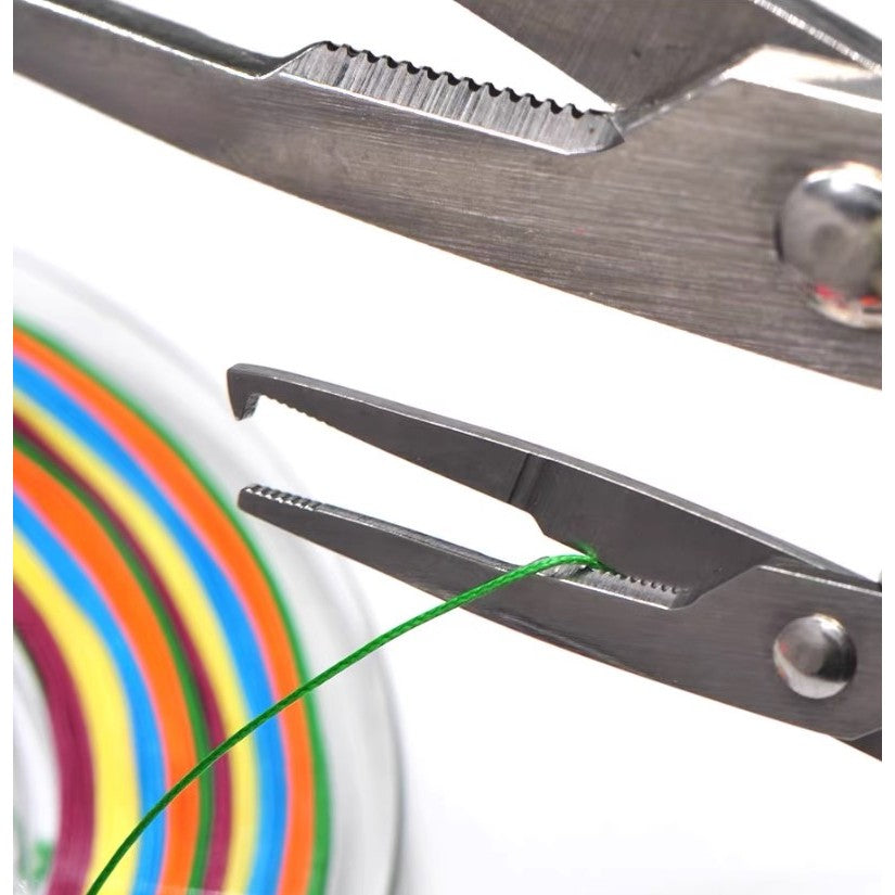 Split Ring Opener Scissors Stainless Steel Cutter Tool Plier Fishing Line Leader Hook Remover