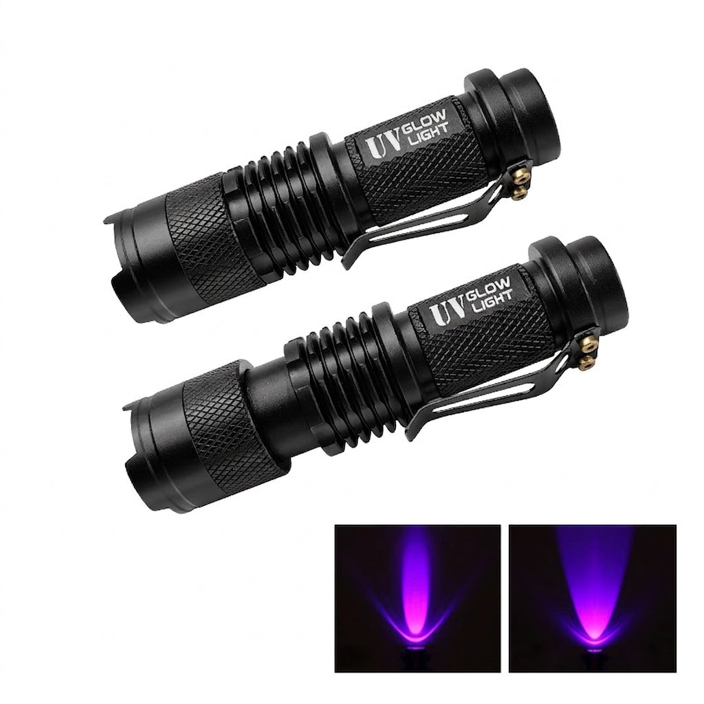 UV Fishing Flashlight 395nm Zoomable for Fishing Lures