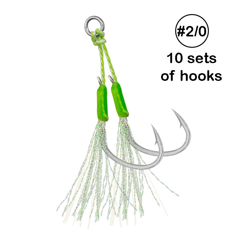 Steel Wire Core Double Assist Hooks for Jigging – BigSeller variant 722a95888d21