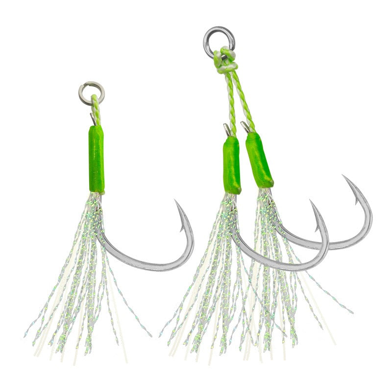 Steel Wire Core Double Assist Hooks for Jigging - image 6